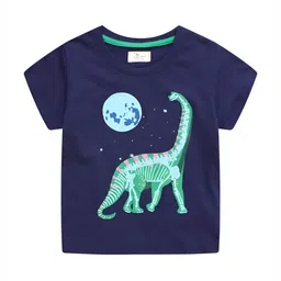 LULU & SKY Boys Printed Organic Cotton Applique T-shirt-picture-31
