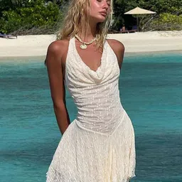 Outzidr Women Solid A-Line Mini Dress-picture-29