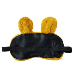 Jenna Fur Bunny Yellow Cute Sleeping Eye Mask image 3