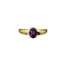 GenZcomplex Gold-Plated Brass Amethyst Finger Ring-picture-39
