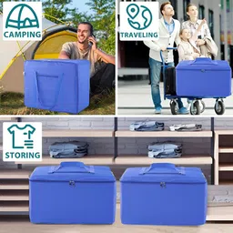 Aura Royal Blue 3 Pieces Multi-Utility Organiser Bag With Handle image 4