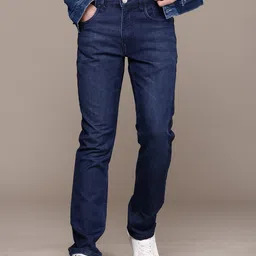 WROGN Men Straight Fit Light Fade Stretchable Jeans-picture-25
