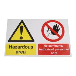 RS PRO Area Hazard Hazard Warning Sign (English) Model No 7631872-image-12