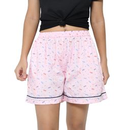 Funkrafts Cotton Polka Dots & Sunglasses Printed Shorts - Pink-picture-31