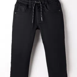 RUFF Denim Woven Full Length Solid Colour Jeans - Black-picture-21