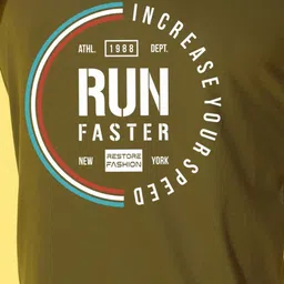 WOOSTRO Men Pack of 2 Typography Printed Round Neck Cotton Slim Fit T-shirts image 4