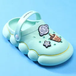 Babyoye Clogs with Back Strap Closure - Sea Green image 3