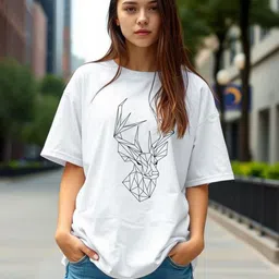 TOGS & TERRE Women Typography Printed Organic Cotton T-shirt image 1