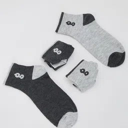 glitchez Men Pack Of 2 Colourblocked Printed Ankle Length Socks image 2