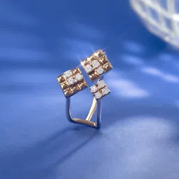 Mia by Tanishq 14KT Yellow Gold  Diamond Finger Ring-picture-16