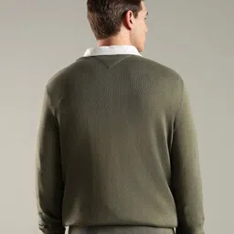 Tommy Hilfiger Men Regular Fit Round Neck Cotton Pullover Sweater image 2