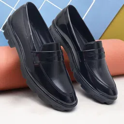 SHUAN Men Solid Formal Slip-ons Shoes-picture-32