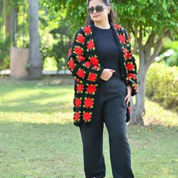 WINDROP SOLUTIONS Women Floral Printed with Embroidered Detail-picture-14