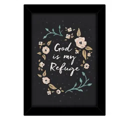 TIED RIBBONS Black & White Printed Synthetic Fibre Framed Wall Art image 2