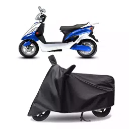 Auto Pearl Polyester Two Wheeler Cover for Hero Electric Max (Grey)-picture-35