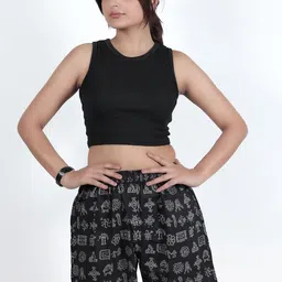 GAB Women Printed High-Rise Shorts image 2
