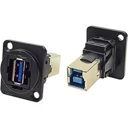 RS PRO Straight Panel Mount USB Connector 1 Port Type A to B, 2035578-picture-40