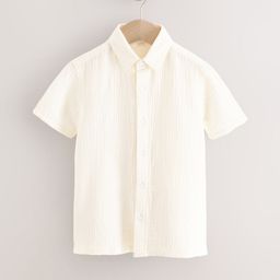 NEXT Boys Cotton Textured Casual Shirt-picture-3