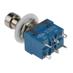 RS PRO Push Button Switch Latching PCB 12.2 mm Cutout DPDT, 8466739 image 2