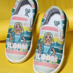 Kidsville Mattel Featuring Barbie Printed  Canvas Shoes - Green-picture-32