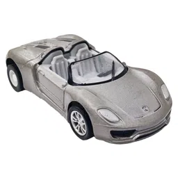 Bunie Realistic Small Size Die Cast Metal Car Pull Back Toy for Kids  Grey-image-12