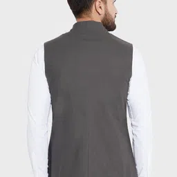 Hypernation Pure Cotton Woven Nehru Jackets image 5