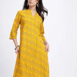 Anouk Rustic Floral Print Straight Kurta-image-96