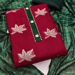 SAINOOR Organza Unstitched Dress Material-picture-50