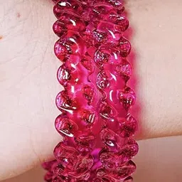 THE GOLDEN CASCADE Set Of 2 Glass Kada Bangles-image-42