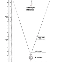 crash.club By CKC Halo Sword Silver Chain with Cubic Zircon Encrusted Halo Pendant image 4