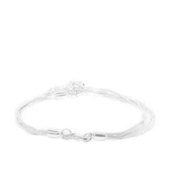 Jewels Galaxy Silver-Plated Multistrand Bracelet image 3