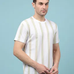 Crimsoune Club Men Striped Round Neck Slim Fit T-shirt-picture-30