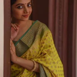 Moda Rapido Woven Design Zari Art Silk Handloom Banarasi Saree image 2