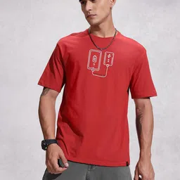 WROGN Graphic Printed Drop-Shoulder Sleeves Pure Cotton T-shirt image 2