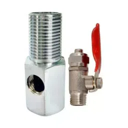 Vstec 9.52 mm (3/8 inch) Brass & Steel Water Filter Valve Set image 2