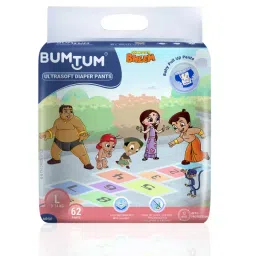 BUMTUM Chota Bheem Baby Diaper Pants Large Size with Leakage Protection, FCBT025 (Pack of 62 Pcs)-picture-13