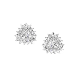 Sparkles Lab Grown Diamond 0.75 Carat Round Halo Earrings for Women-picture-10
