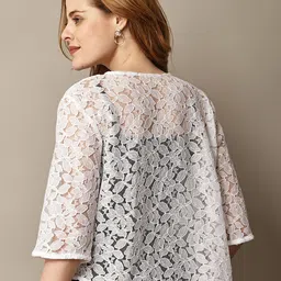 CSP FASHION Self Design Cotton Crop Shrug image 5