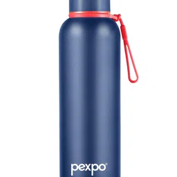 Pexpo Bravo Hot & Cold Stainless Steel Water Bottle |Vacuum Insulated Flask|ISI Certified |700ml, Denim Blue | Office | Home |Gym|Adults-picture-22