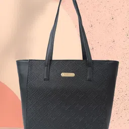 Fargo Stylish Women Tote Handbag - Navy Blue-picture-17