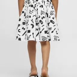 Somersault Kitchen Theme Printed Skirt - Off White image 3