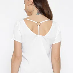Moda Rapido Women Round Neck Styled Back Top image 4