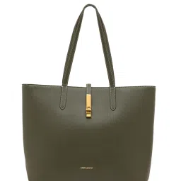MIRAGGIO Sabine Solid Tote Bag - Green (L)-image-0