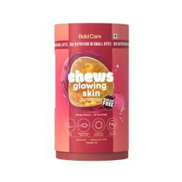 Bold Care Chews Glowing Skin Gummies with Hyaluronic Acid, Vitamin C, Vitamin E & Curcumin - Delicious Gummies For Hydrated & Glowing Skin - Mango Flavor - 60 Gummies-image-13