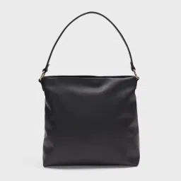 Twenty Dresses by Nykaa Fashion Black Solid Casual Tote Bag image 2