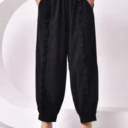 SIDDHO HUM Women Loose Fit Mid Rise Trouser-image-48