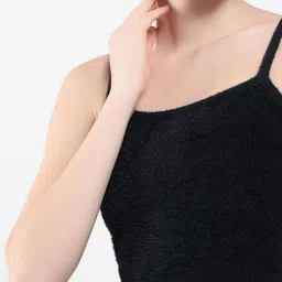 SHOWOFF Fringed Crop Top image 3