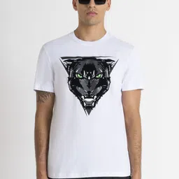 Antony Morato Men Animal Printed Round Neck Cotton T-shirt-picture-35