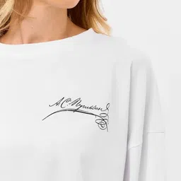 LULU & SKY Women Typography Printed Round Neck Pure Cotton T-shirt-picture-35