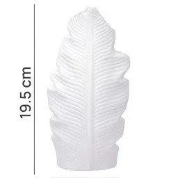 Myntra Elegant Homes White Medium Ceramic Feather Vase image 5